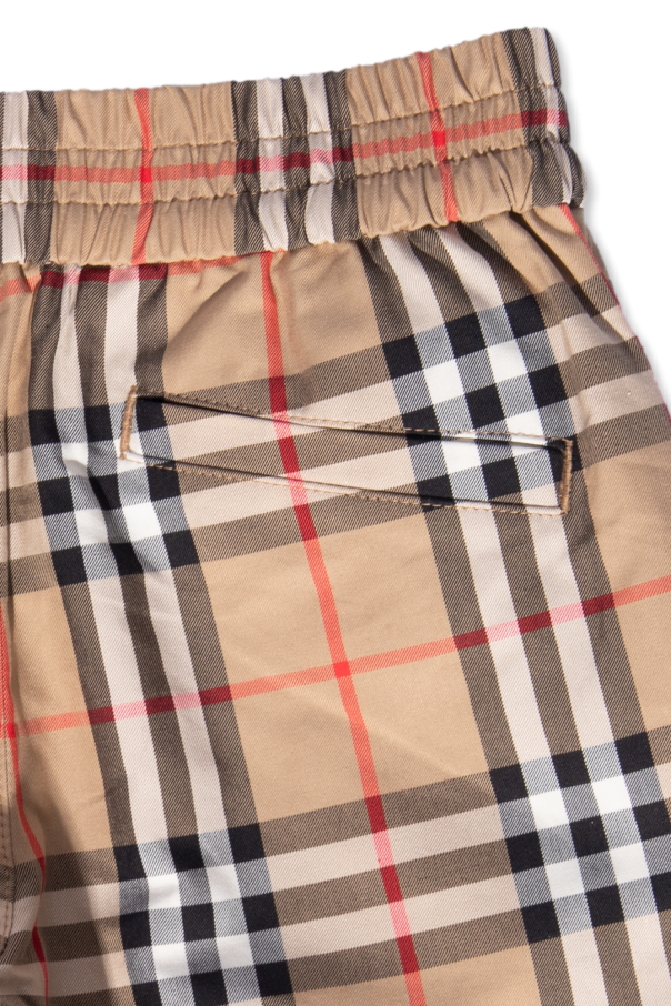 Burberry checked buy shorts for kids